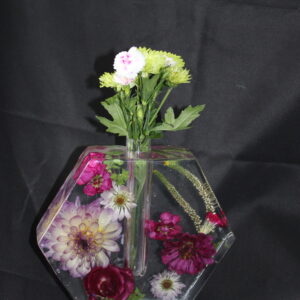 Hexagon Vase 9 inch